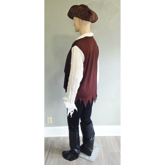 Rubies Pirate Costume Unisex Adult XL Halloween Outfit Complete 3 Piece Set - Picture 5 of 16